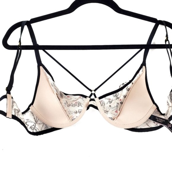 VICTORIA'S SECRET Very Sexy Unlined Plunge Bra 32C - Picture 7 of 8